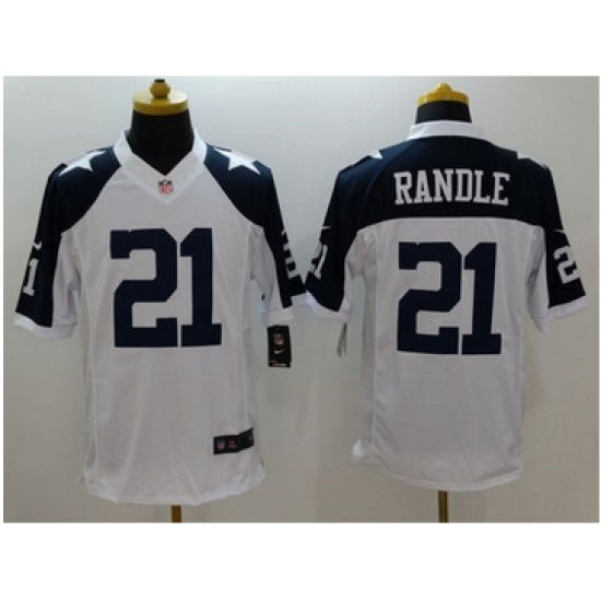 Nike Dallas Cowboys #21 Joseph Randle White Thanksgiving Throwback Mens Stitched NFL Limited Jersey Nike Dallas Cowboys #21 Joseph Randle White Thanksgiving Throwback Mens Stitched NFL Limited Jersey