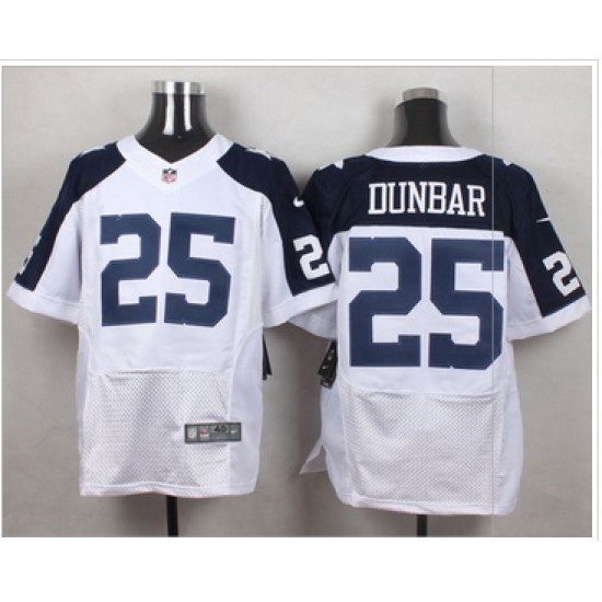 Nike Dallas Cowboys #25 Lance Dunbar White Thanksgiving Throwback Men 27s Stitched NFL Elite Jersey Nike Dallas Cowboys #25 Lance Dunbar White Thanksgiving Throwback Men 27s Stitched NFL Elite Jersey