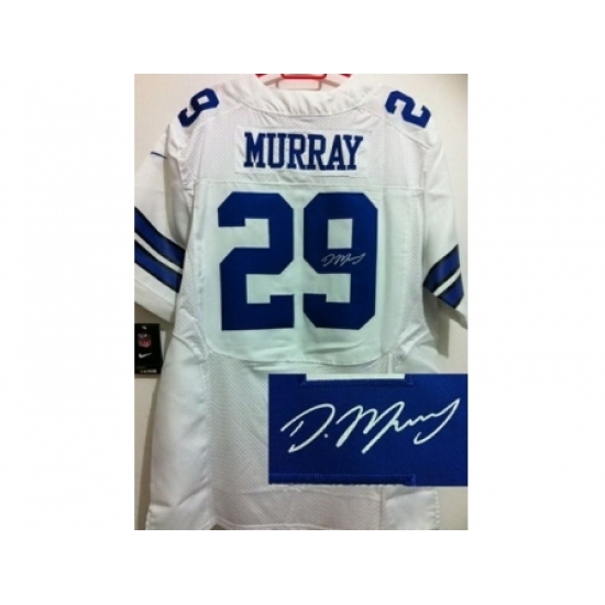 Nike Dallas Cowboys 29 DeMarco Murray White Elite Signed NFL Jersey Nike Dallas Cowboys 29 DeMarco Murray White Elite Signed NFL Jersey