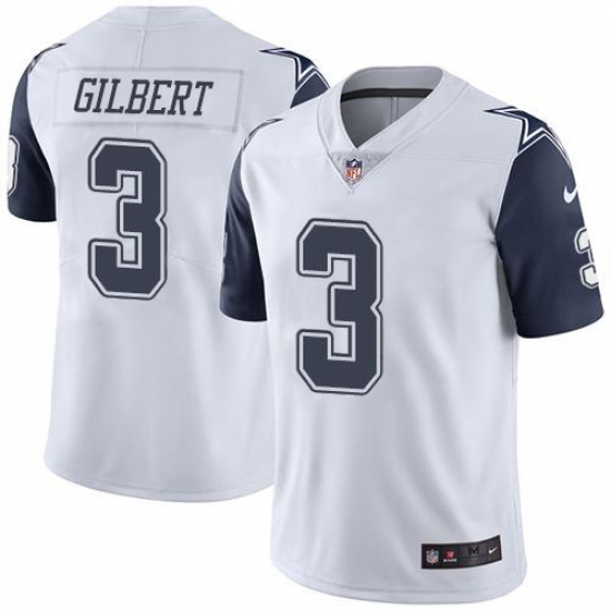 Nike Dallas Cowboys 3 Garrett Gilbert White Men Stitched NFL Limited Rush Jersey Nike Dallas Cowboys 3 Garrett Gilbert White Men Stitched NFL Limited Rush Jersey