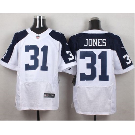 Nike Dallas Cowboys #31 Byron Jones White Thanksgiving Throwback Men 27s Stitched NFL Elite Jersey Nike Dallas Cowboys #31 Byron Jones White Thanksgiving Throwback Men 27s Stitched NFL Elite Jersey