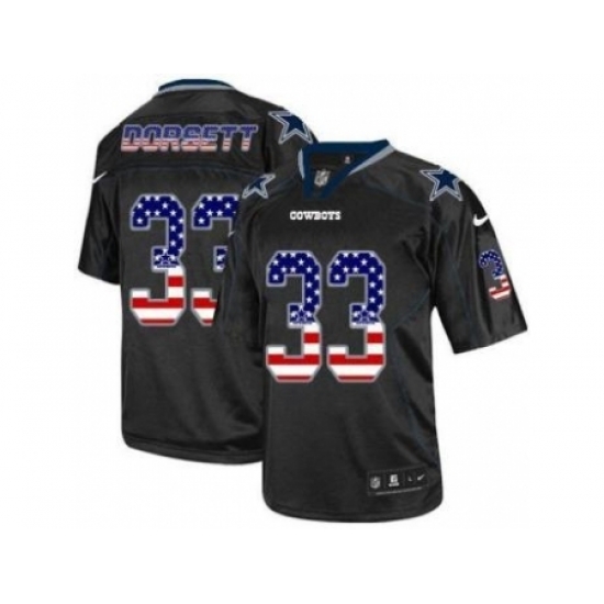 Nike Dallas Cowboys 33 Tony Dorsett Black Elite USA Flag Fashion NFL Jersey Nike Dallas Cowboys 33 Tony Dorsett Black Elite USA Flag Fashion NFL Jersey