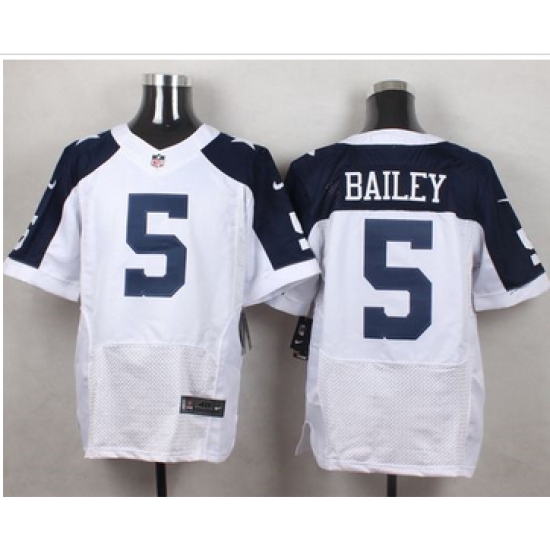 Nike Dallas Cowboys #5 Dan Bailey White Thanksgiving Throwback Men 27s Stitched NFL Elite Jersey Nike Dallas Cowboys #5 Dan Bailey White Thanksgiving Throwback Men 27s Stitched NFL Elite Jersey