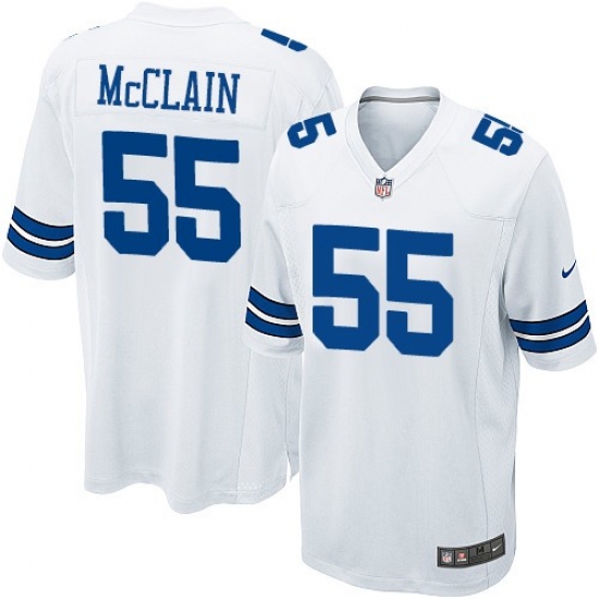 Nike Dallas Cowboys #55 Rolando McClain White Mens Stitched NFL Elite Jersey Nike Dallas Cowboys #55 Rolando McClain White Mens Stitched NFL Elite Jersey