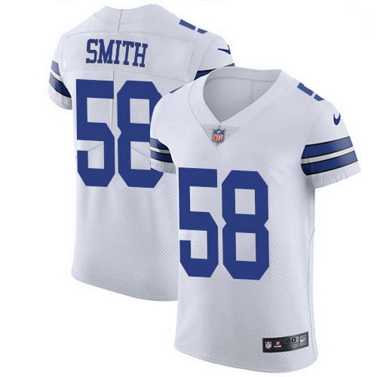 Nike Dallas Cowboys 58 Aldon Smith White Men Stitched NFL New Elite Jersey Nike Dallas Cowboys 58 Aldon Smith White Men Stitched NFL New Elite Jersey
