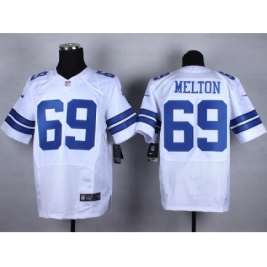 Nike Dallas Cowboys 69 Henry Melton white Elite NFL Jersey