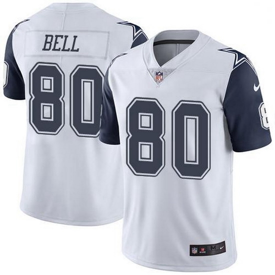 Nike Dallas Cowboys 80 Blake Bell White Men Stitched NFL Limited Rush Jersey Nike Dallas Cowboys 80 Blake Bell White Men Stitched NFL Limited Rush Jersey