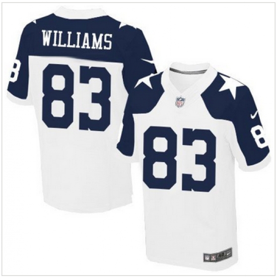 Nike Dallas Cowboys #83 Terrance Williams White Thanksgiving Throwback Mens Stitched NFL Elite Jersey Nike Dallas Cowboys #83 Terrance Williams White Thanksgiving Throwback Mens Stitched NFL Elite Jersey