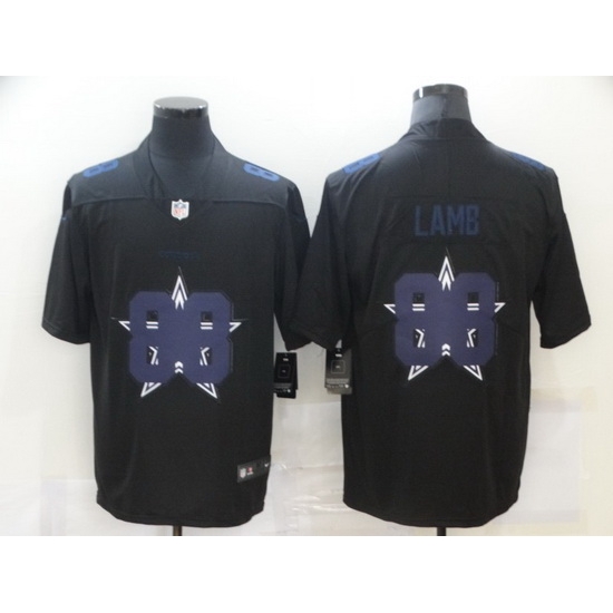 Nike Dallas Cowboys 88 Ceedee Lamb Black Shadow Logo Limited Jersey Nike Dallas Cowboys 88 Ceedee Lamb Black Shadow Logo Limited Jersey