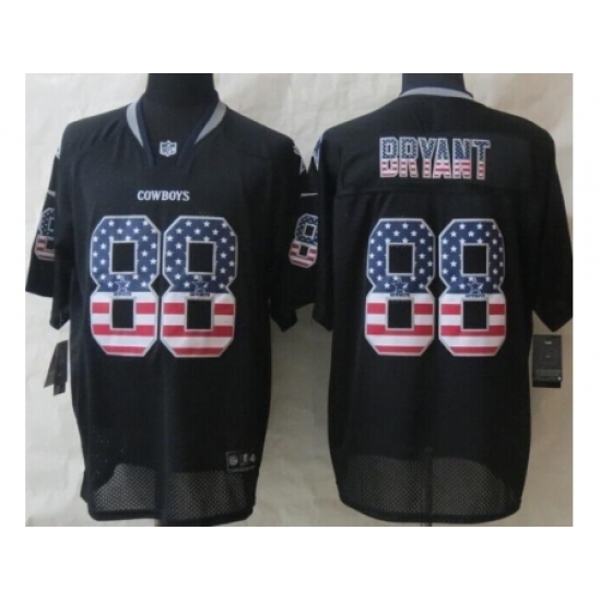Nike Dallas Cowboys 88 Dez Bryant Black Elite USA Flag Fashion NFL Jersey Nike Dallas Cowboys 88 Dez Bryant Black Elite USA Flag Fashion NFL Jersey