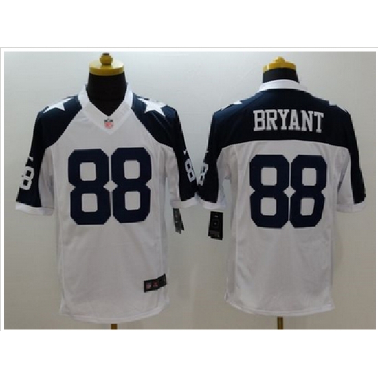 Nike Dallas Cowboys #88 Dez Bryant White Thanksgiving Throwback Mens Stitched NFL Limited Jersey Nike Dallas Cowboys #88 Dez Bryant White Thanksgiving Throwback Mens Stitched NFL Limited Jersey