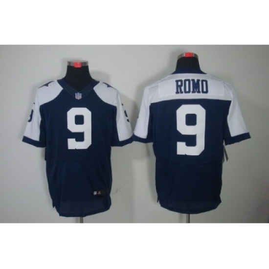 Nike Dallas Cowboys 9 Tony Romo Blue Elite Thankgivings NFL Jersey Nike Dallas Cowboys 9 Tony Romo Blue Elite Thankgivings NFL Jersey
