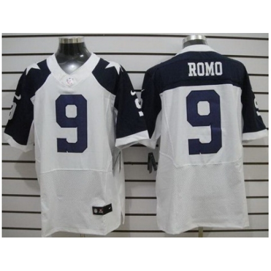 Nike Dallas Cowboys 9 Tony Romo White Elite Thankgivings NFL Jersey Nike Dallas Cowboys 9 Tony Romo White Elite Thankgivings NFL Jersey
