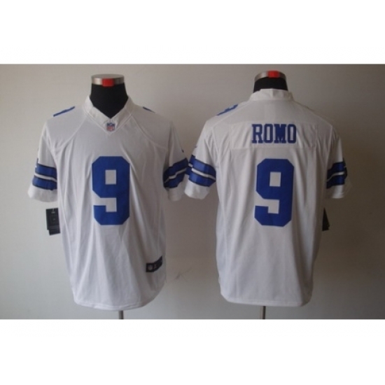 Nike Dallas Cowboys 9 Tony Romo White Limited NFL Jersey Nike Dallas Cowboys 9 Tony Romo White Limited NFL Jersey
