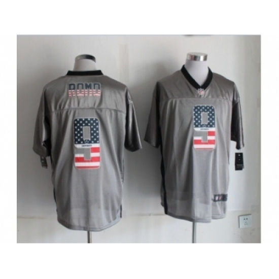 Nike Dallas Cowboys 9 Tony Romo grey Elite USA Flag Fashion NFL Jersey Nike Dallas Cowboys 9 Tony Romo grey Elite USA Flag Fashion NFL Jersey
