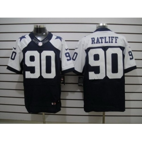 Nike Dallas Cowboys 90 Jay Ratliff Blue Elite Thankgivings NFL Jersey Nike Dallas Cowboys 90 Jay Ratliff Blue Elite Thankgivings NFL Jersey