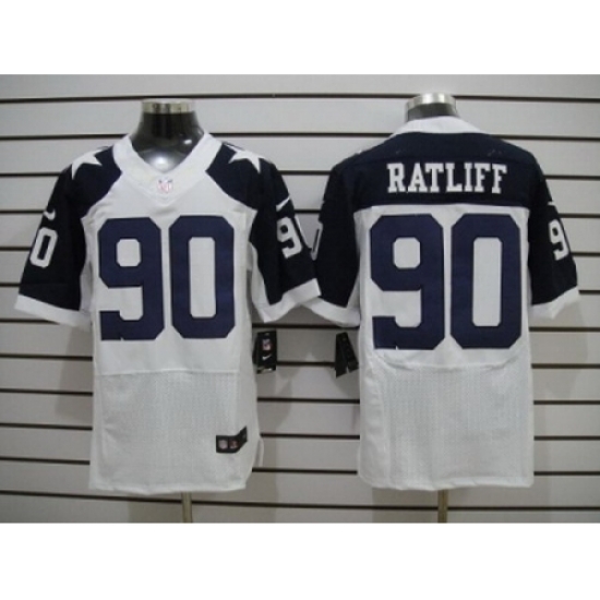 Nike Dallas Cowboys 90 Jay Ratliff White Elite Thankgivings NFL Jersey Nike Dallas Cowboys 90 Jay Ratliff White Elite Thankgivings NFL Jersey