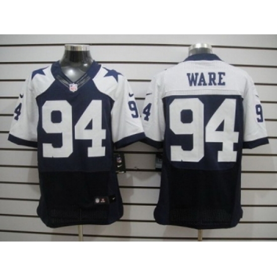 Nike Dallas Cowboys 94 DeMarcus Ware Blue Elite Thankgivings NFL Jersey Nike Dallas Cowboys 94 DeMarcus Ware Blue Elite Thankgivings NFL Jersey