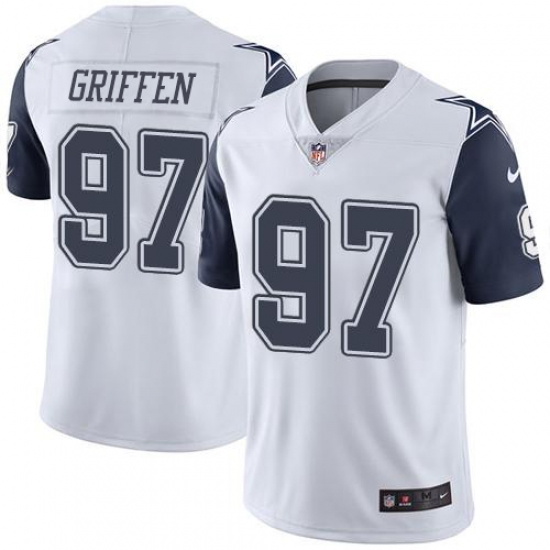 Nike Dallas Cowboys 97 Everson Griffen White Men Stitched NFL Limited Rush Jersey Nike Dallas Cowboys 97 Everson Griffen White Men Stitched NFL Limited Rush Jersey