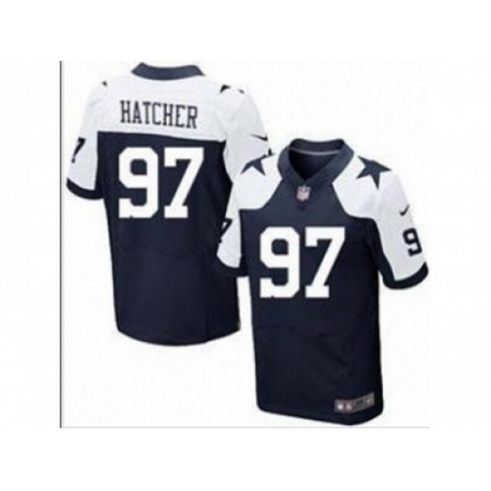 Nike Dallas Cowboys 97 Jason Hatcher blue Elite thankgivings NFL Jersey Nike Dallas Cowboys 97 Jason Hatcher blue Elite thankgivings NFL Jersey