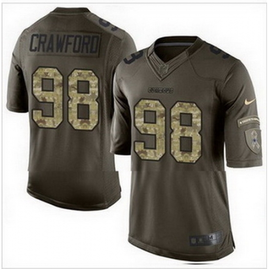 Nike Dallas Cowboys #98 Tyrone Crawford Green Mens Stitched NFL Limited Salute To Service Jersey Nike Dallas Cowboys #98 Tyrone Crawford Green Mens Stitched NFL Limited Salute To Service Jersey