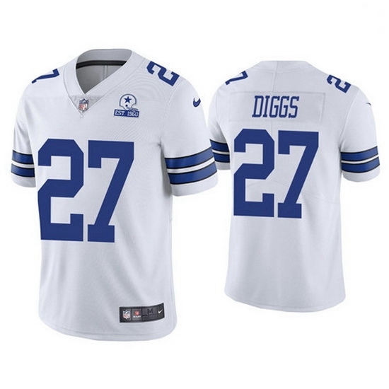 Nike Men Dallas Cowboys 27 Trevon Diggs White Established In 1960 Patch NFL Vapor Untouchable Limited Jersey Nike Men Dallas Cowboys 27 Trevon Diggs White Established In 1960 Patch NFL Vapor Untouchable Limited Jersey