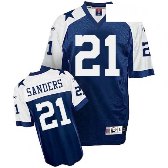 Reebok Dallas Cowboys 21 Deion Sanders Navy Blue Thanksgiving Replica Throwback NFL Jersey Reebok Dallas Cowboys 21 Deion Sanders Navy Blue Thanksgiving Replica Throwback NFL Jersey