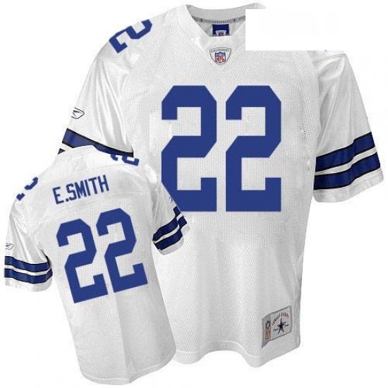 Reebok Dallas Cowboys 22 Emmitt Smith Authentic White Legend Throwback NFL Jersey Reebok Dallas Cowboys 22 Emmitt Smith Authentic White Legend Throwback NFL Jersey
