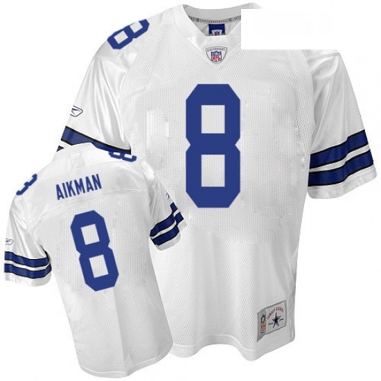 Reebok Dallas Cowboys 8 Troy Aikman Replica White Legend Throwback NFL Jersey Reebok Dallas Cowboys 8 Troy Aikman Replica White Legend Throwback NFL Jersey