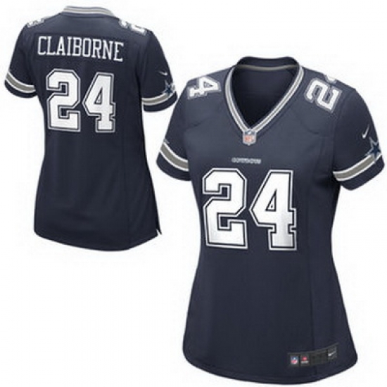 Dallas Cowboys Nike #24 Girls Claiborne Women Game Jersey Navy Blue Dallas Cowboys Nike #24 Girls Claiborne Women Game Jersey Navy Blue