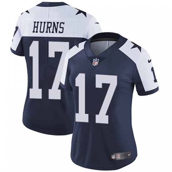 Nike Cowboys #17 Allen Hurns Navy Blue Thanksgiving Womens Stitched NFL Vapor Untouchable Limited Throwback Jersey Nike Cowboys #17 Allen Hurns Navy Blue Thanksgiving Womens Stitched NFL Vapor Untouchable Limited Throwback Jersey