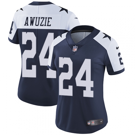 Nike Cowboys #24 Chidobe Awuzie Navy Blue Thanksgiving Womens Stitched NFL Vapor Untouchable Limited Throwback Jersey Nike Cowboys #24 Chidobe Awuzie Navy Blue Thanksgiving Womens Stitched NFL Vapor Untouchable Limited Throwback Jersey