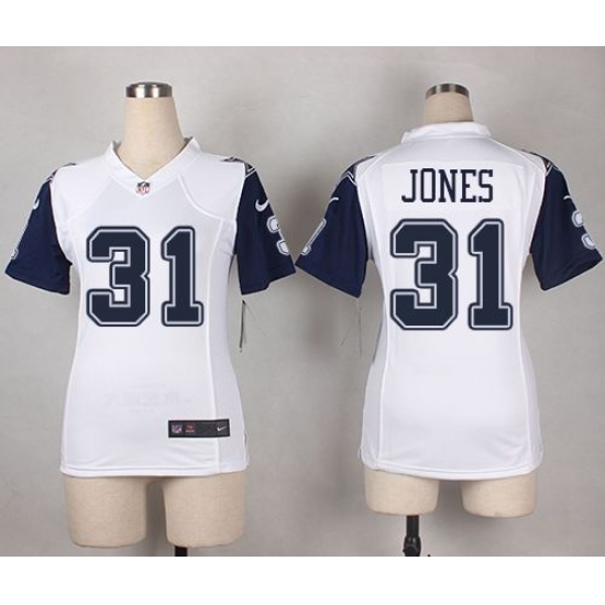 Nike Cowboys 31 Byron Jones White Womens Stitched NFL Elite Rush Jersey Nike Cowboys 31 Byron Jones White Womens Stitched NFL Elite Rush Jersey