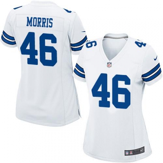 Nike Cowboys #46 Alfred Morris White Womens Stitched NFL Elite Jersey Nike Cowboys #46 Alfred Morris White Womens Stitched NFL Elite Jersey