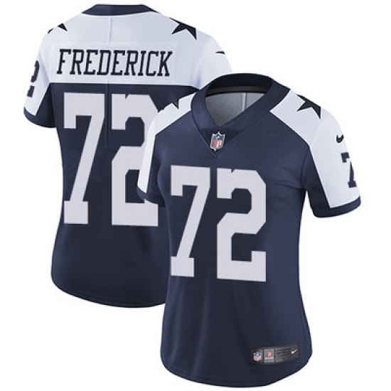 Nike Cowboys #72 Travis Frederick Navy Blue Thanksgiving Womens Stitched NFL Vapor Untouchable Limited Throwback Jersey Nike Cowboys #72 Travis Frederick Navy Blue Thanksgiving Womens Stitched NFL Vapor Untouchable Limited Throwback Jersey