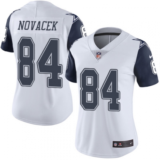 Nike Cowboys #84 Jay Novacek White Womens Rush Vapor Untouchable NFL Elite Jersey Nike Cowboys #84 Jay Novacek White Womens Rush Vapor Untouchable NFL Elite Jersey