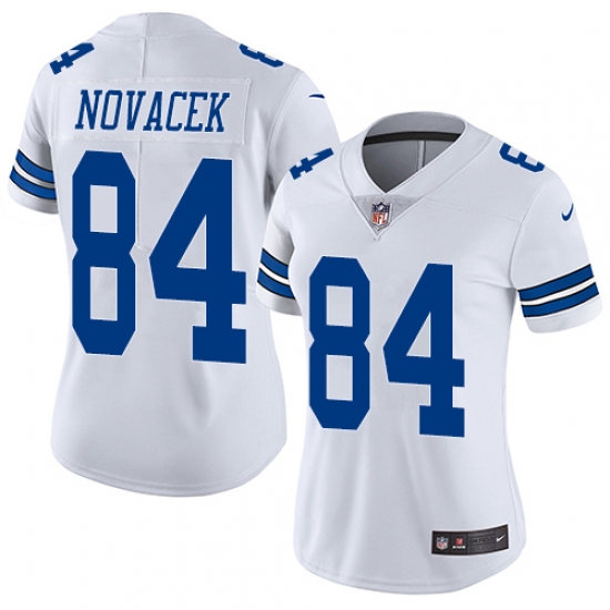 Nike Cowboys #84 Jay Novacek White Womens Vapor Untouchable Elite Player NFL Jersey Nike Cowboys #84 Jay Novacek White Womens Vapor Untouchable Elite Player NFL Jersey