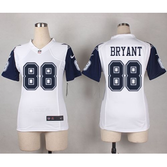 Nike Cowboys 88 Dez Bryant White Womens Stitched NFL Elite Rush Jersey Nike Cowboys 88 Dez Bryant White Womens Stitched NFL Elite Rush Jersey