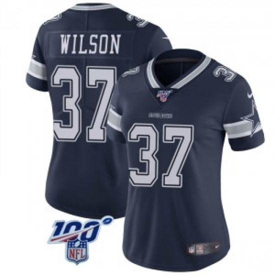 Nike Donovan Wilson Dallas Cowboys Limited Navy 100th Vapor Jersey Women Nike Donovan Wilson Dallas Cowboys Limited Navy 100th Vapor Jersey Women