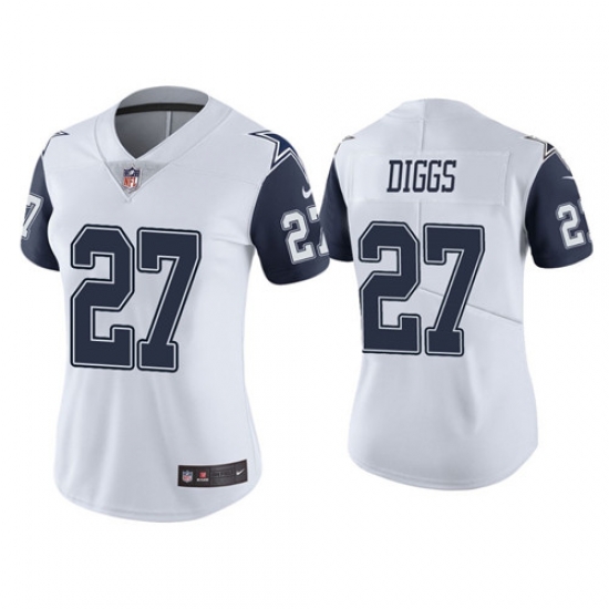 Women Dallas Cowboys 27 Trevon Diggs Color Rush Limited White Jersey Women Dallas Cowboys 27 Trevon Diggs Color Rush Limited White Jersey