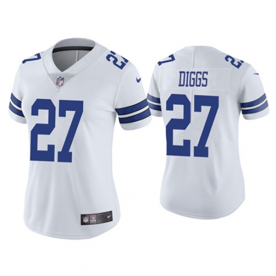 Women Dallas Cowboys 27 Trevon Diggs White Jersey Women Dallas Cowboys 27 Trevon Diggs White Jersey