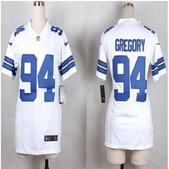 Women New Cowboys #94 Randy Gregory White Stitched NFL Elite Jersey Women New Cowboys #94 Randy Gregory White Stitched NFL Elite Jersey