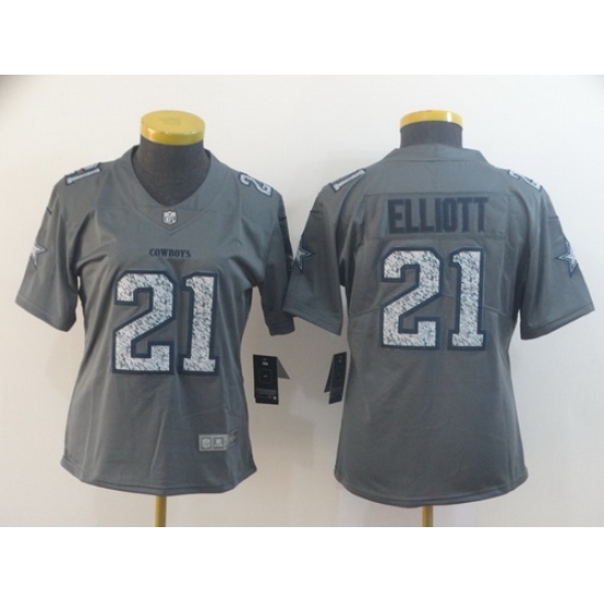 Women Nike Cowboys 21 Ezekiel Elliott Gray Camo Vapor Untouchable Limited Jersey Women Nike Cowboys 21 Ezekiel Elliott Gray Camo Vapor Untouchable Limited Jersey