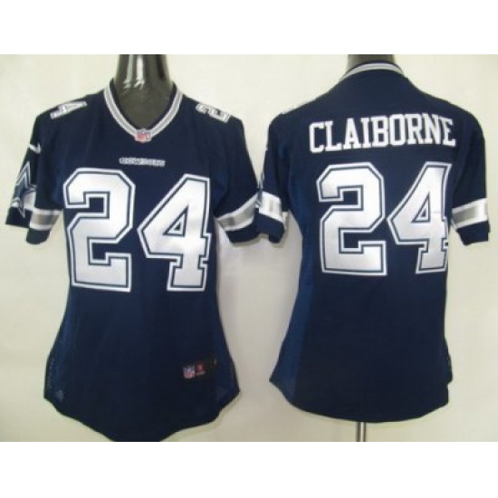 Women Nike Dallas Cowboys 24# Claiborne Authentic Jersey Women Nike Dallas Cowboys 24# Claiborne Authentic Jersey