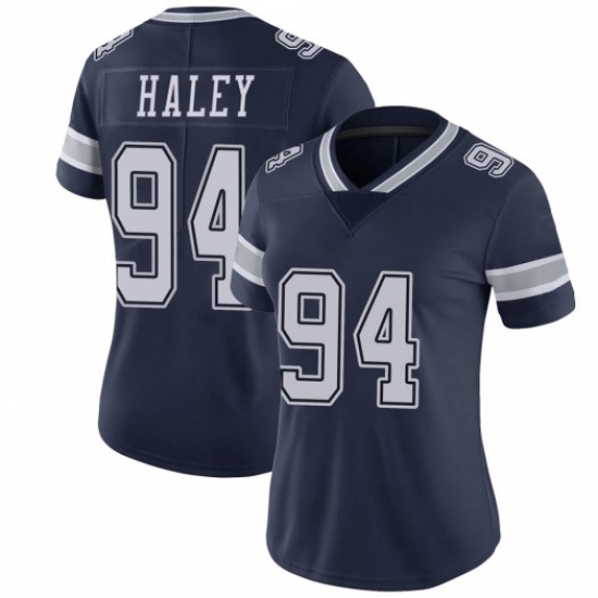 Women Nike Dallas Cowboys #94 Charles Harley Blue Vapor Limited Stitched NFL Jersey Women Nike Dallas Cowboys #94 Charles Harley Blue Vapor Limited Stitched NFL Jersey