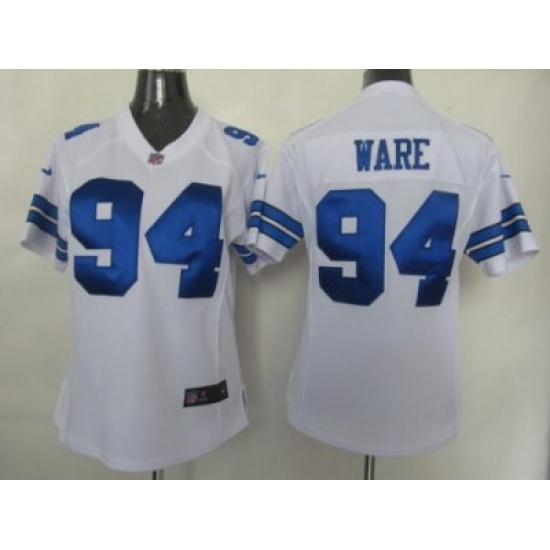 Women Nike Dallas Cowboys 94# Ware White Jerseys Women Nike Dallas Cowboys 94# Ware White Jerseys