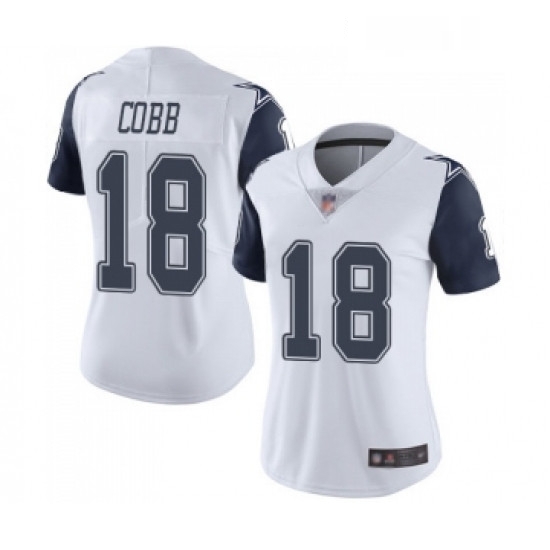 Womens Dallas Cowboys 18 Randall Cobb Limited White Rush Vapor Untouchable Football Jersey Womens Dallas Cowboys 18 Randall Cobb Limited White Rush Vapor Untouchable Football Jersey