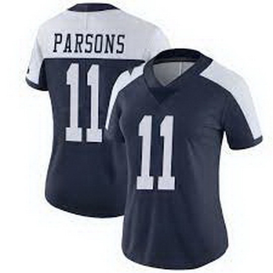 Women's Dallas Cowboys Nike Micah Parsons #11 Thanksgivens Blue Jersey Women's Dallas Cowboys Nike Micah Parsons #11 Thanksgivens Blue Jersey