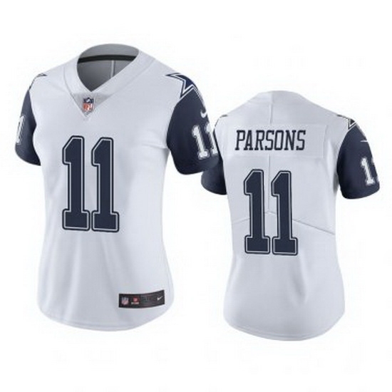 Women's Dallas Cowboys Nike Micah Parsons #11 Thanksgivens White Jersey Women's Dallas Cowboys Nike Micah Parsons #11 Thanksgivens White Jersey