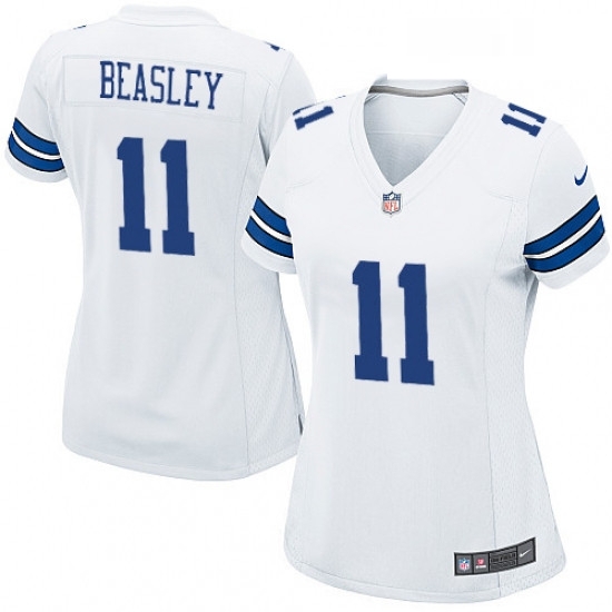 Womens Nike Dallas Cowboys 11 Cole Beasley Game White NFL Jersey Womens Nike Dallas Cowboys 11 Cole Beasley Game White NFL Jersey
